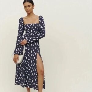 Reformation Sigmund Dress Splatter 6P